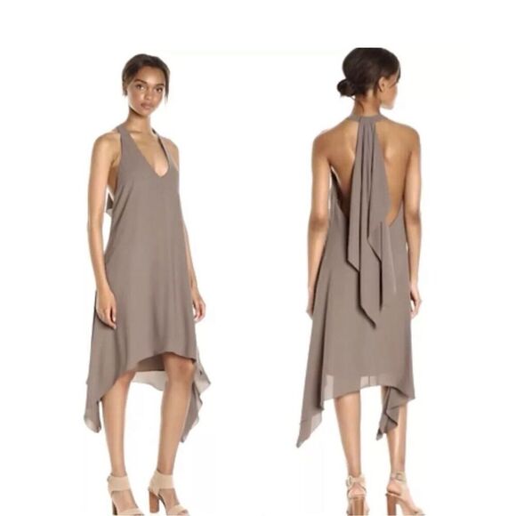 BCBGMaxAzria Dresses & Skirts - BCBG Maxazria Haylee Spanish Moss Halter Dress, Size L, NWT